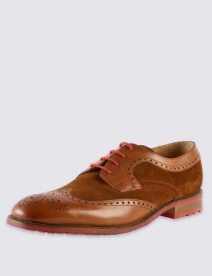 Leather Lace Up Brogue Shoes